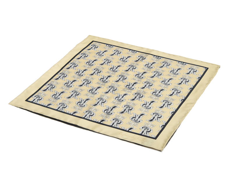 THE CROWNED EMBLEM POCKET SQUARE – SANDSTONE EDITION