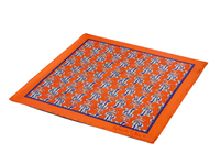 THE CROWNED EMBLEM POCKET SQUARE – SAFFRON MAJESTY EDITION
