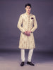ECRU DIAMOND EMBROIDERED ACHKAN