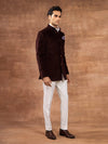 THE COGNAC CORDUROY BANDHGALA JACKET