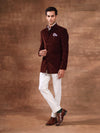 THE COGNAC CORDUROY BANDHGALA JACKET