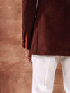 THE COGNAC CORDUROY BANDHGALA JACKET