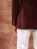 THE COGNAC CORDUROY BANDHGALA JACKET