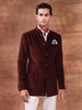 THE COGNAC CORDUROY BANDHGALA JACKET