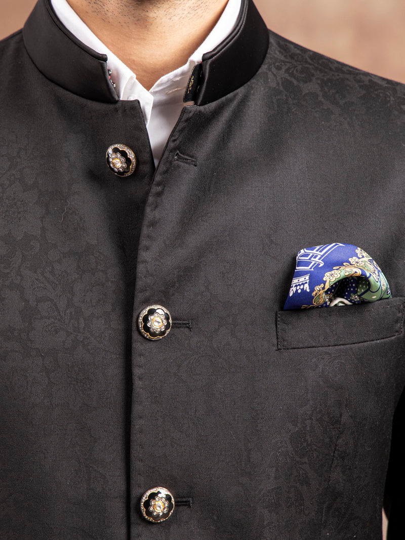 THE JACQUARD BANDHGALA JACKET