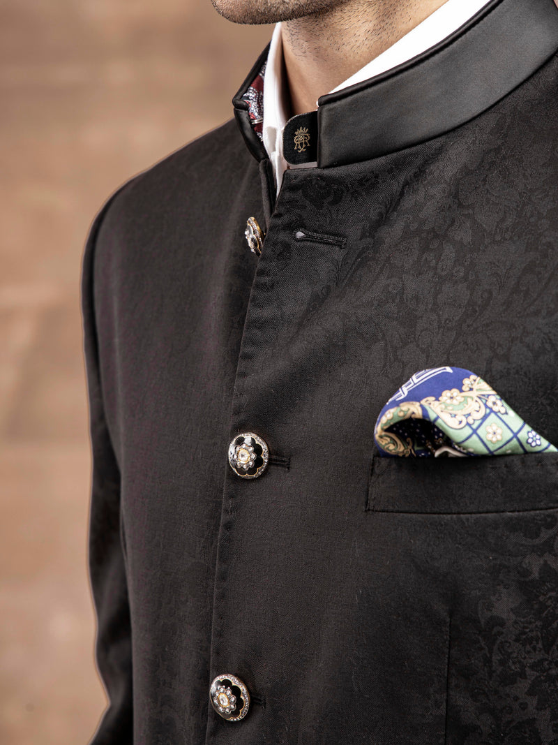THE JACQUARD BANDHGALA JACKET