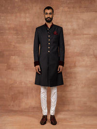 GRAY PINSTRIPE ACHKAN