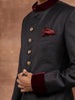 GRAY PINSTRIPE ACHKAN