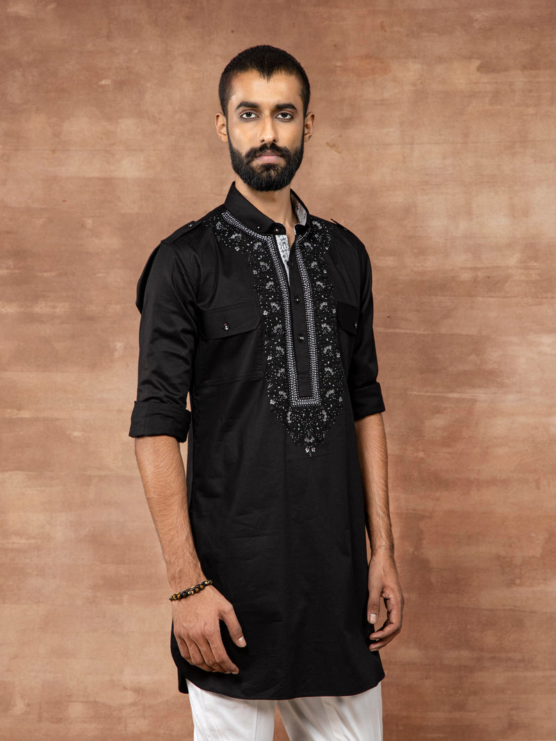 EMBELLISHED POCKET KURTA
