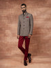 TAUPE BANDHGALA JACKET
