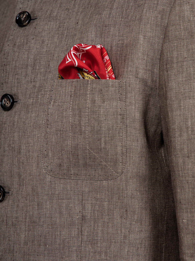 TAUPE BANDHGALA JACKET