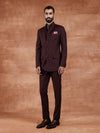 BORDEAUX BANDHGALA SUIT