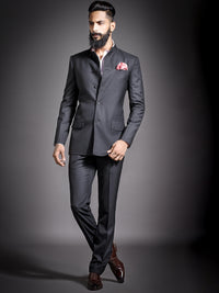 MIDNIGHT MONARCH BANDHGALA SUIT