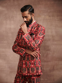 PRINTED BANDHGALA