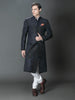 NAVY BLUE BROCADE ACHKAN