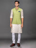 LIGHT GREEN LINEN WAISTCOAT
