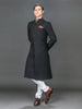 BLACK STRIPES WOOL ACHKAN