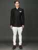 BLACK LINEN BANDHGALA JACKET