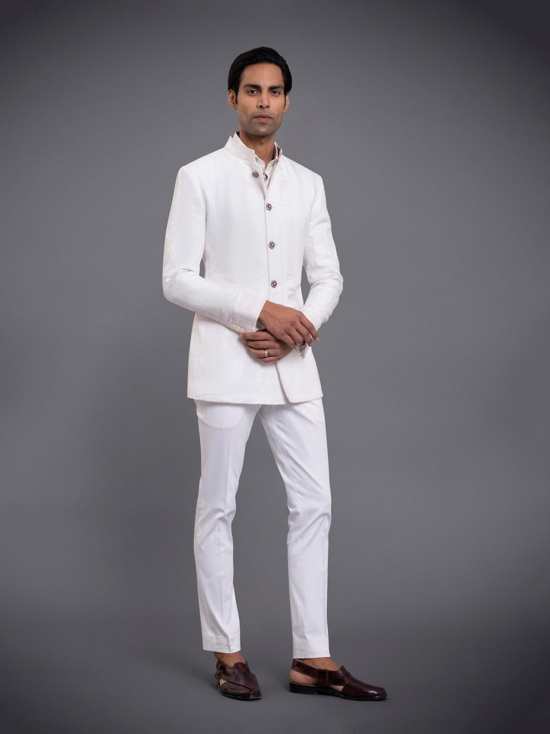 PANELLED BANDHGALA JACKET