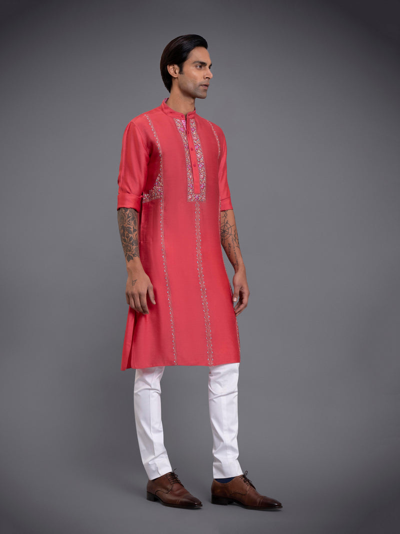 KASHMIR GULAAB KALIDAAR KURTA