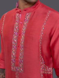 KASHMIR GULAAB KALIDAAR KURTA