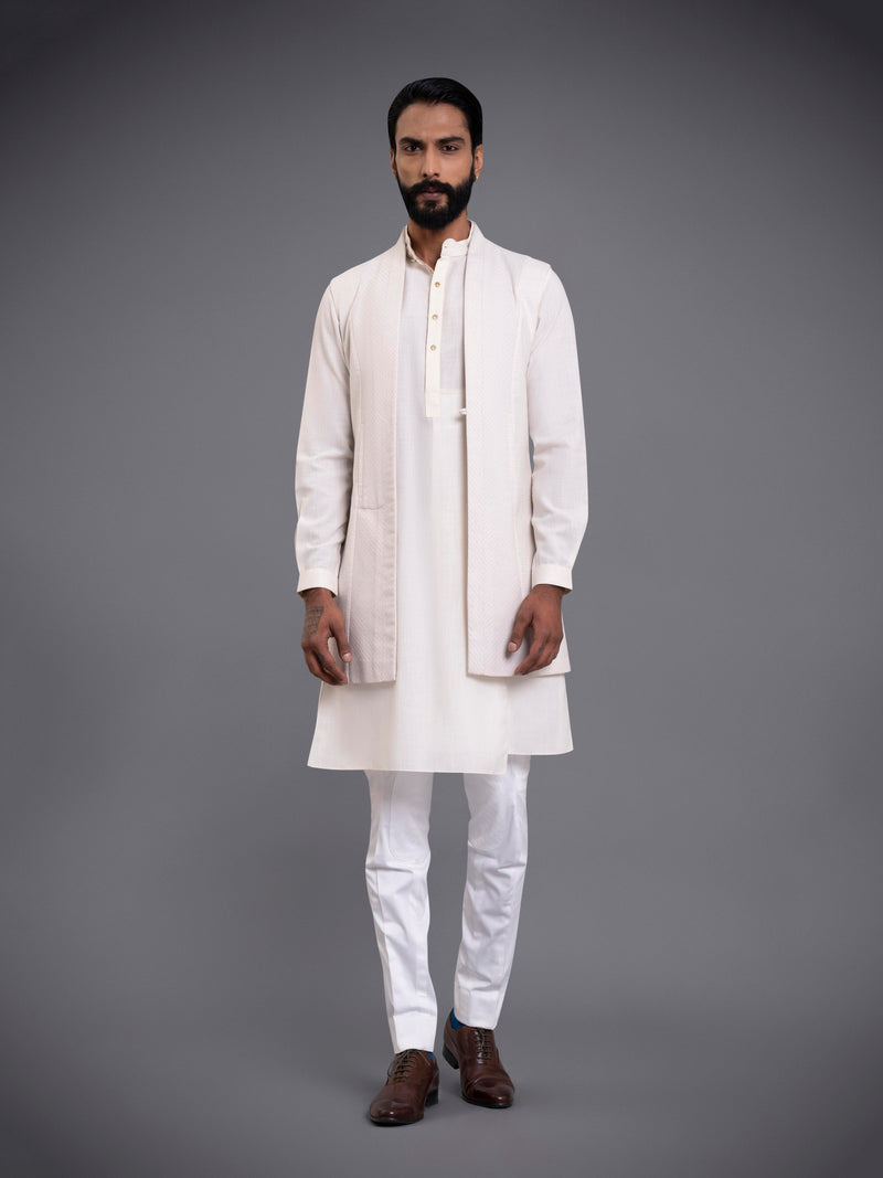 KASHMIR FAIZA LONG WAISTCOAT