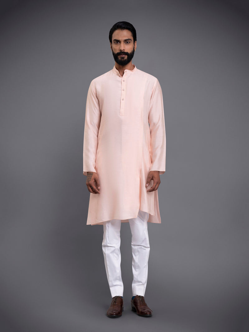 KASHMIR GULAABI LAYERED KURTA