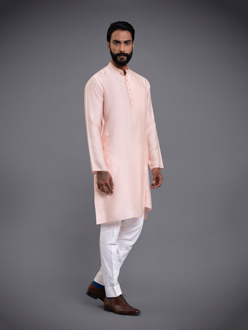 KASHMIR GULAABI LAYERED KURTA