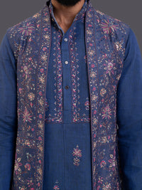 KASHMIR FIZA LONG OPEN WAISTCOAT