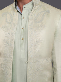 PAISLEY OPEN BANDHGALA JACKET