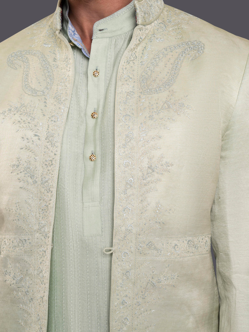PAISLEY OPEN BANDHGALA JACKET