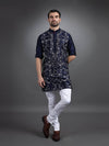 BLUE SILK KURTA