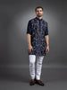 BLUE SILK KURTA