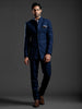 ROYAL CYAN BANDHGALA SUIT