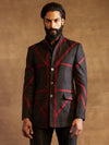 STRIPE BLOCK BANDHGALA
