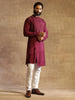 NOCTURNAL FIESTA ASYMMETRIC LINEAR TEXTURED KURTA