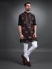 BLACK SILK KURTA