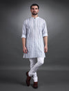 BLUE STRIPED KURTA