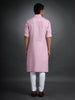 PINK COTTON KURTA
