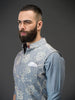 BLUE PRINTED WAISTCOAT