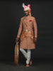 PEACH BROCADE ACHKAN