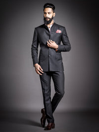 MIDNIGHT MONARCH BANDHGALA SUIT