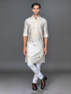 BEIGE SILK KURTA