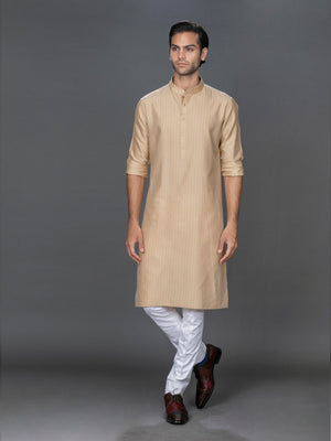 OLIVE SILK KURTA