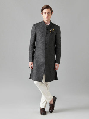 GREY SUITING ACHKAN