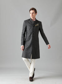 GREY SUITING ACHKAN