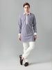 BLUE GINGHAM CHECK KURTA