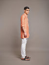 ORANGE COTTON SILK KURTA