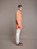 ORANGE COTTON SILK KURTA