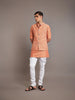 ORANGE COTTON SILK WAISTCOAT